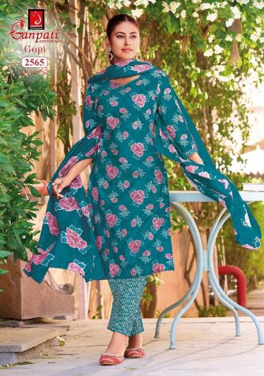 Ganpati gopi vol 16 chanderi dress material wholesale surat